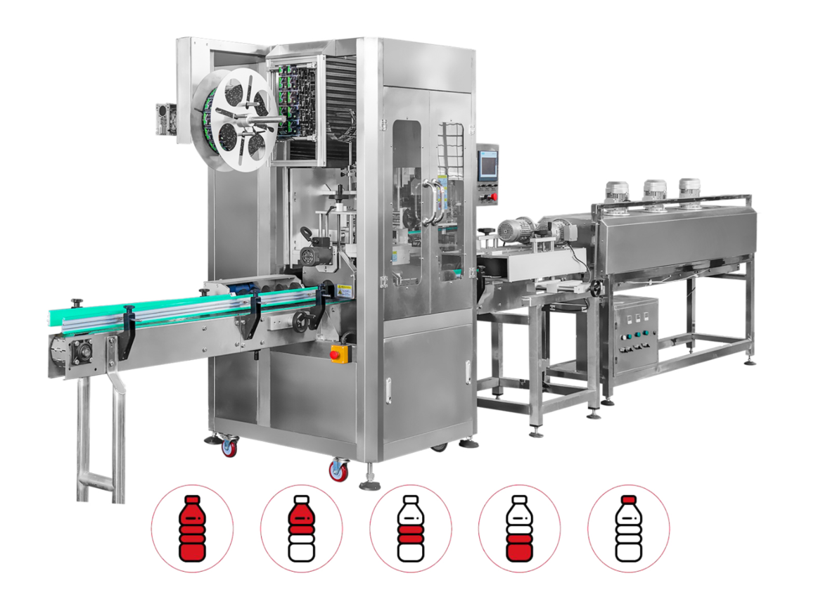 Automatic Shrink Sleeve Labeling Machine--Steam Type Double Layers Tunnel